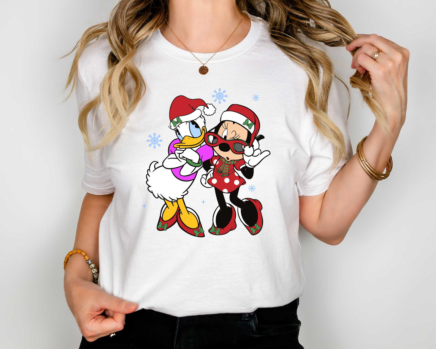 Minnie Mouse & Daisy Christmas Party Tee