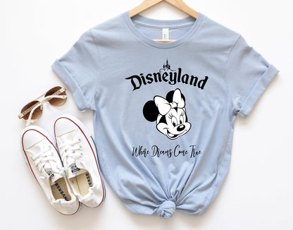 Disneyland vacation Mickey Minnie matching family t shirt