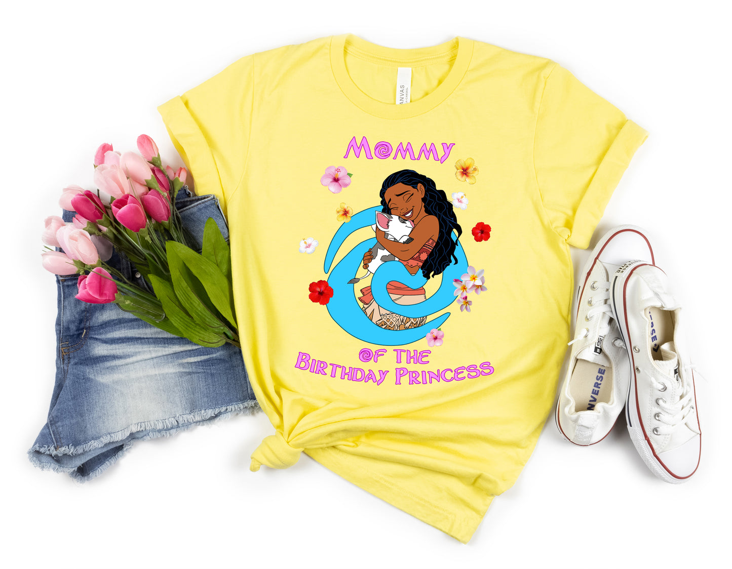 Prinzessin Moana Disney-inspiriertes Geburtstags-Familienshirt