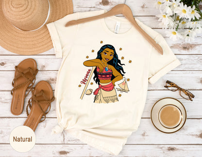 Elegant Princess Moana Women's Vacation Shirt