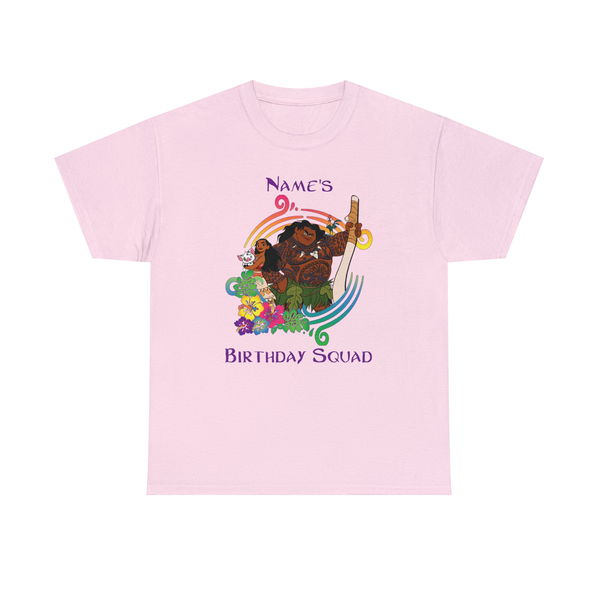 Moana princess birthday family t-shirt