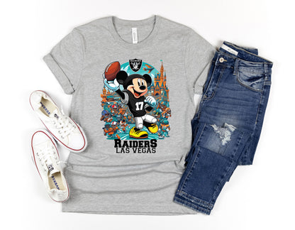 NFL Las Vegas Raiders Mickey Mouse Shirt