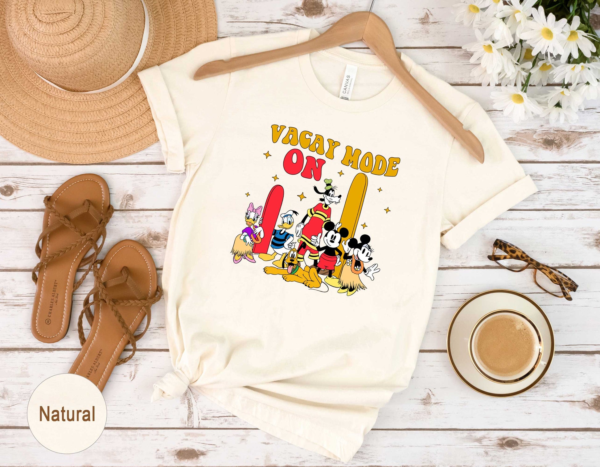 Vacay Mode On Mickey and Friends Tee