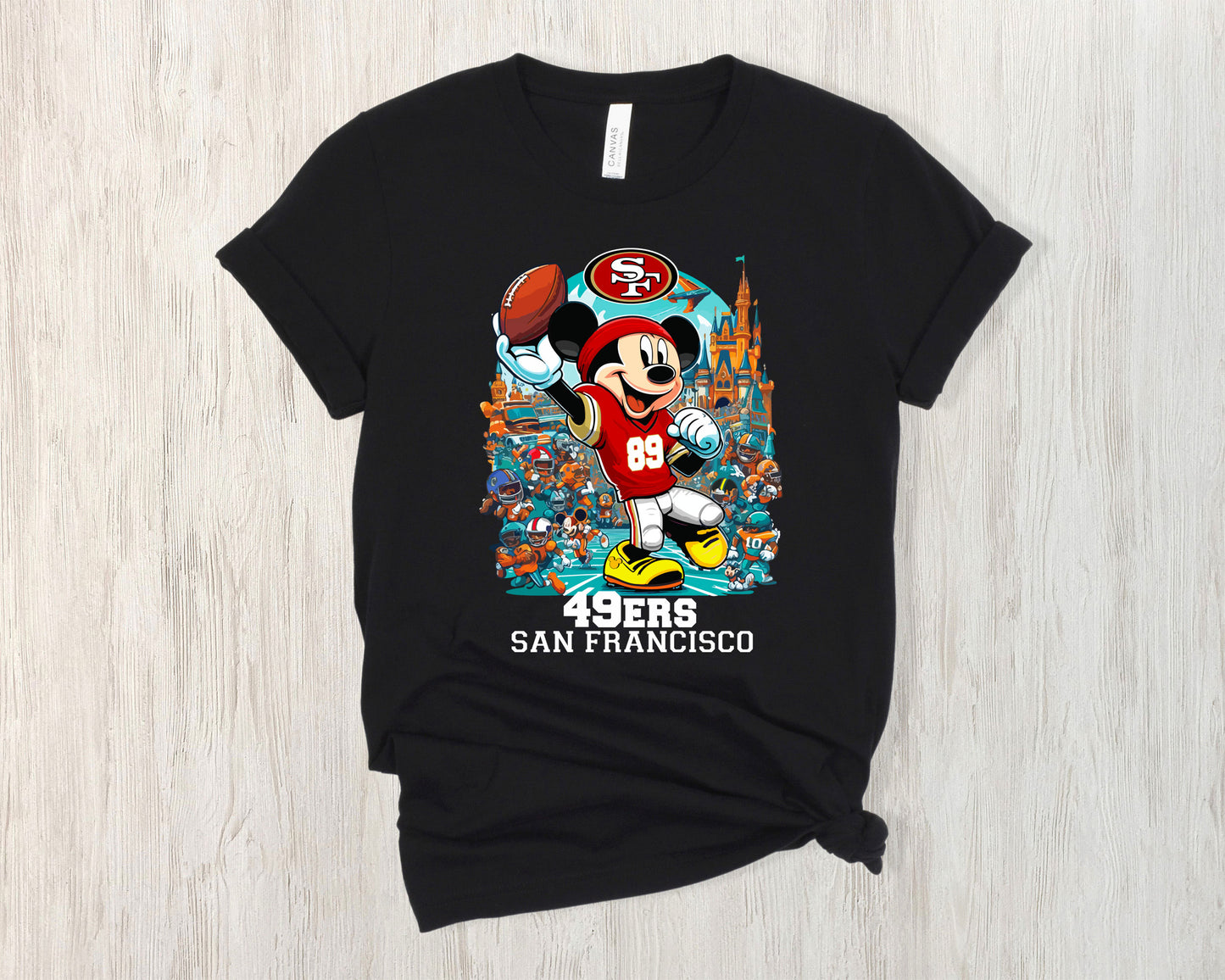 NFL San Francisco 49ers Mickey Mouse Shirt