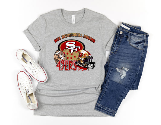 Divisional Round San Francisco 49ers American football Shirt, Sport T-shirt