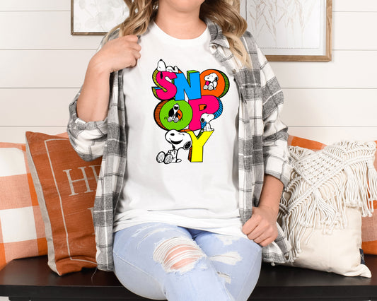 Adorable Snoopy Peeking T-Shirt