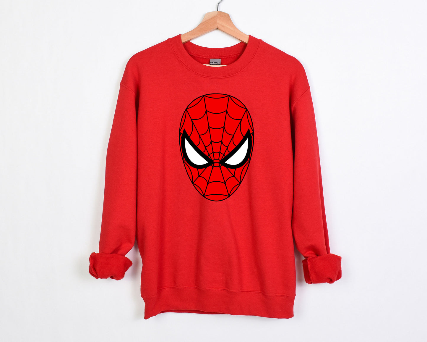 Cute Spider-man Face Marvel-Inspired Sweatshirt