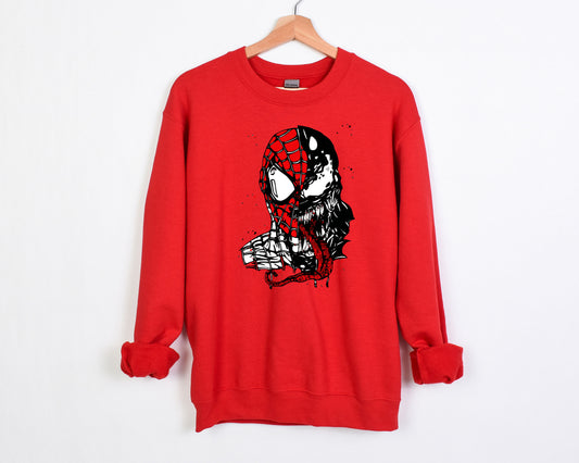 Spider-man Venom Face Marvel-Inspired Sweatshirt for Super heroes