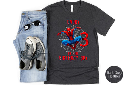 Spiderman Dad Birthday Shirt