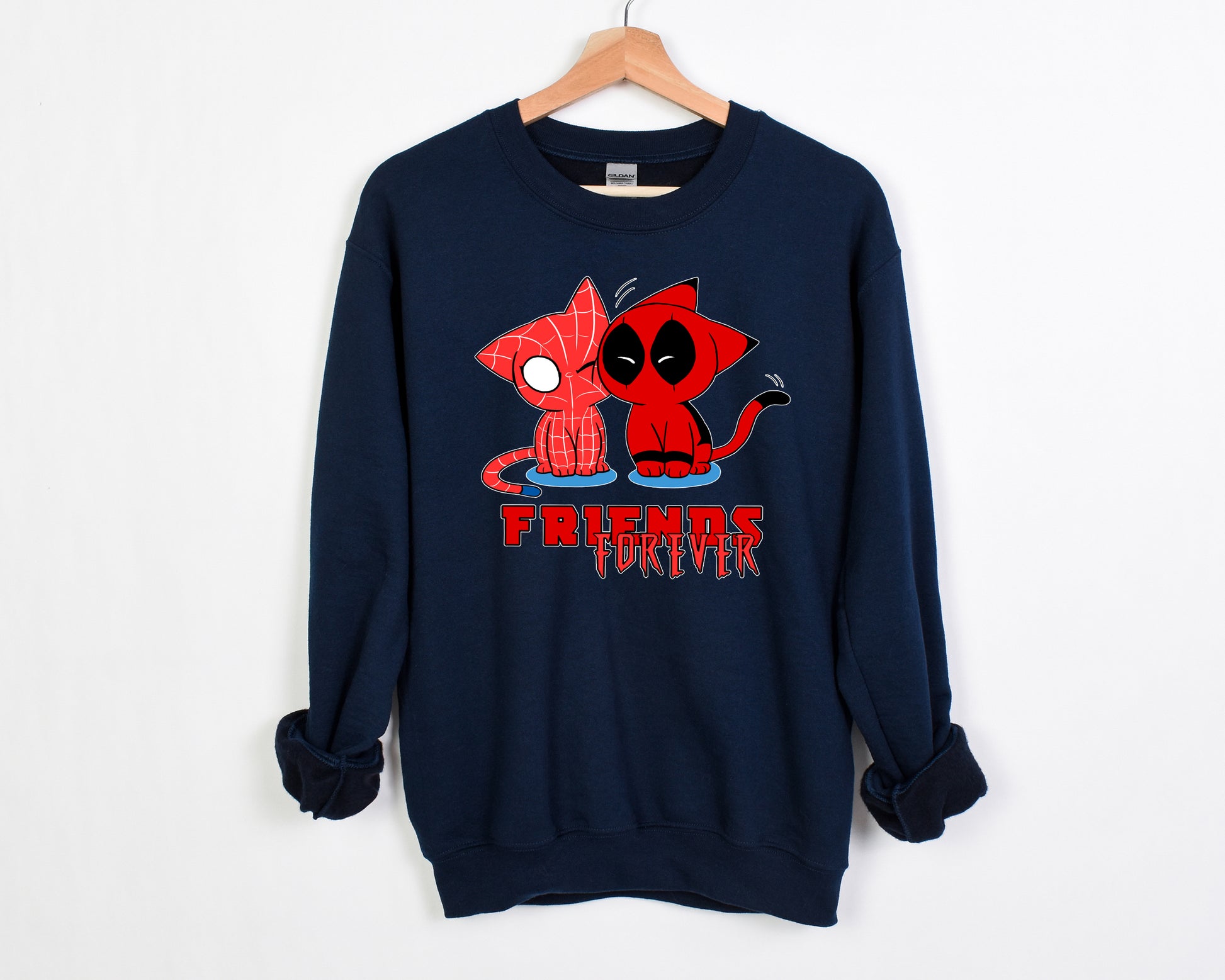 Deadpool Spider man Friends Forever Sweatshirt