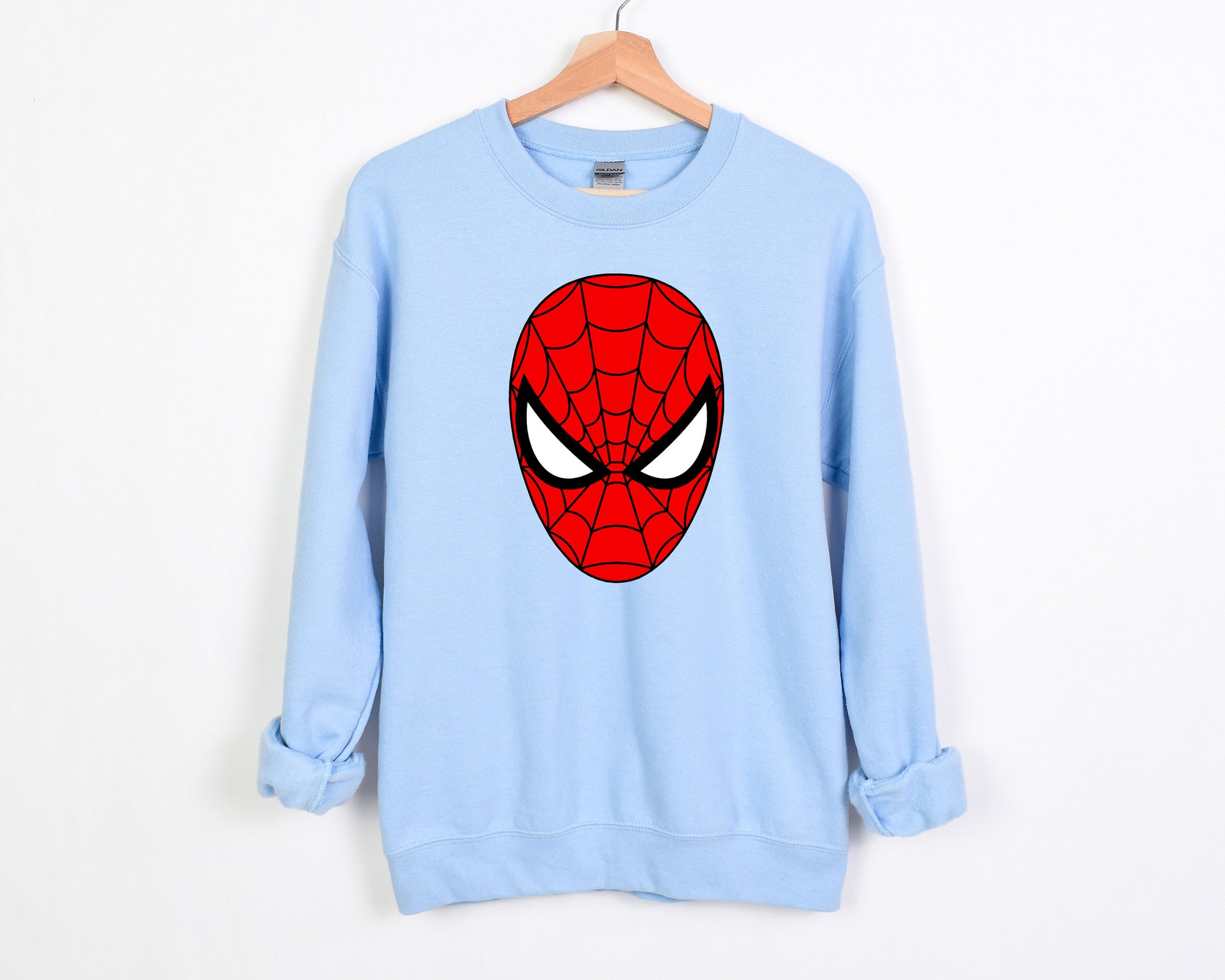 Cute Spider-man Face Marvel-Inspired Sweatshirt