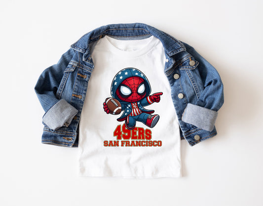 San Francisco 49ers Spider-man football Shirt, Marvel Sport T-shirts