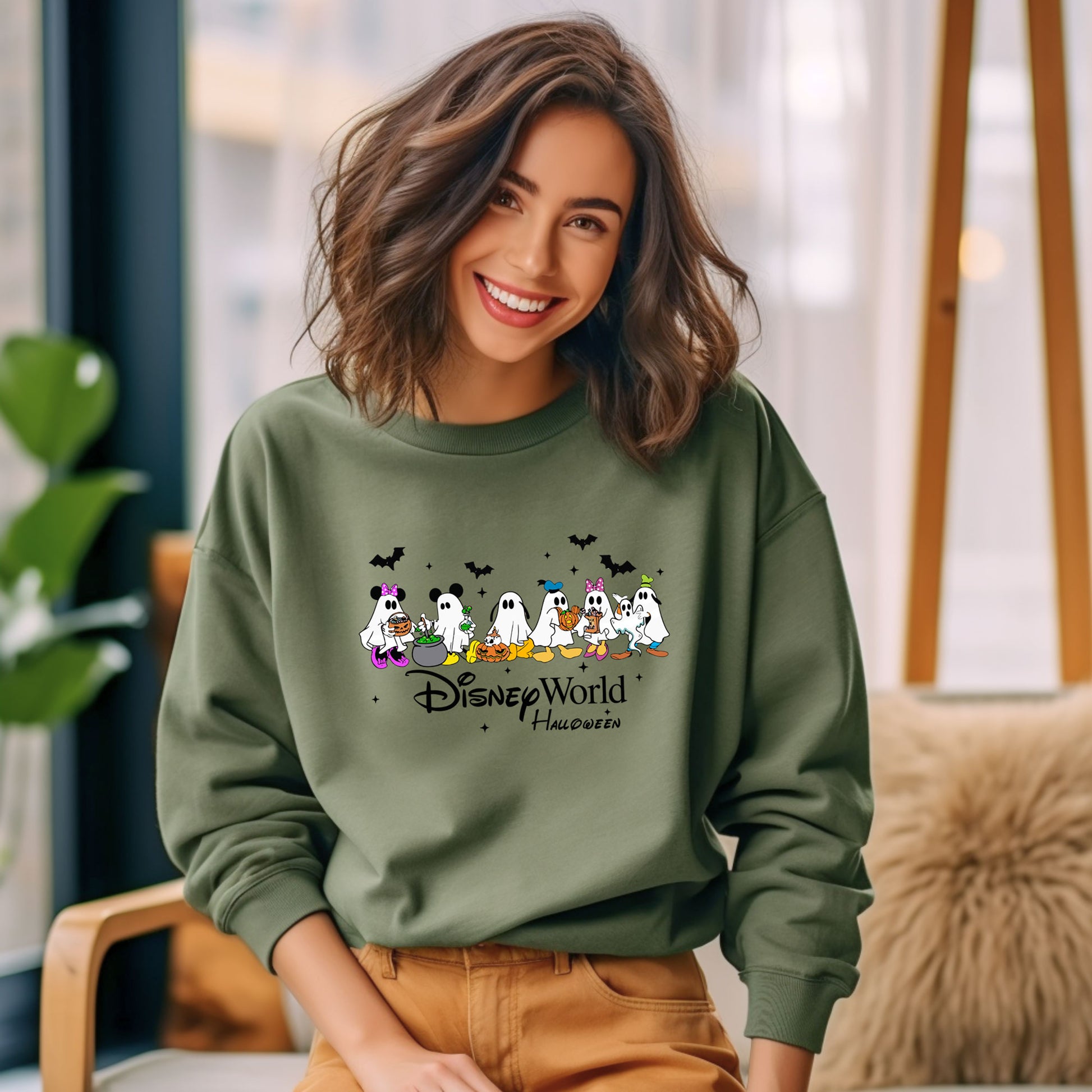 Mickey & Friends Ghost Mode Halloween Sweatshirt