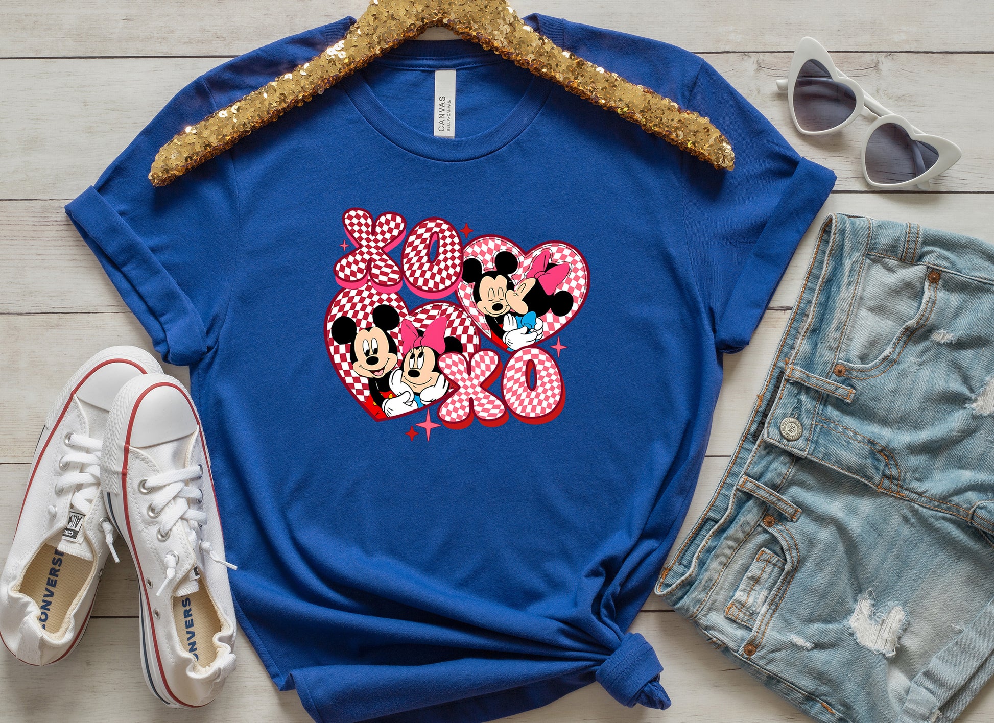 XOXO Mickey and Minnie Couple T-shirt