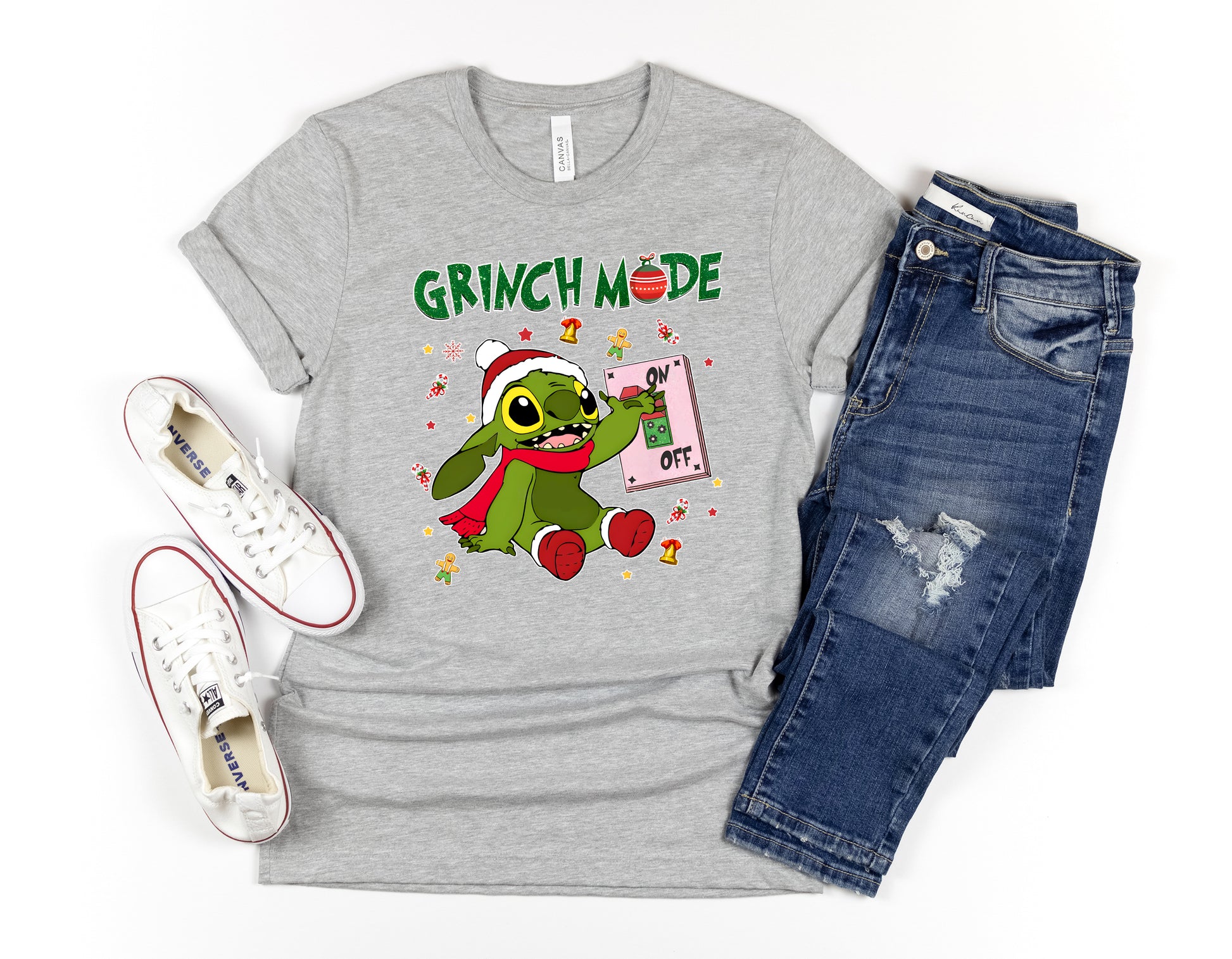 Grinch Mode ON Disneyland vacation family t-shirt