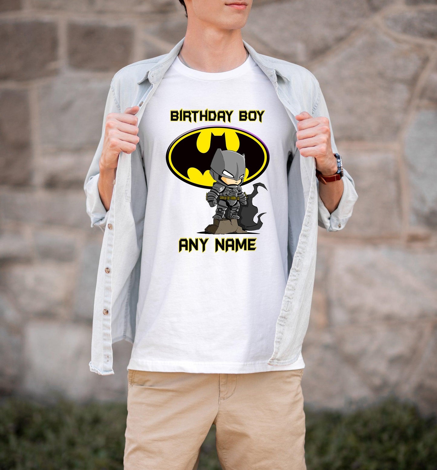 Custom Batman Birthday Shirt