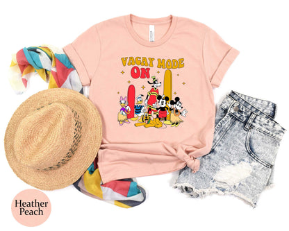 Vacay Mode On Mickey and Friends Tee