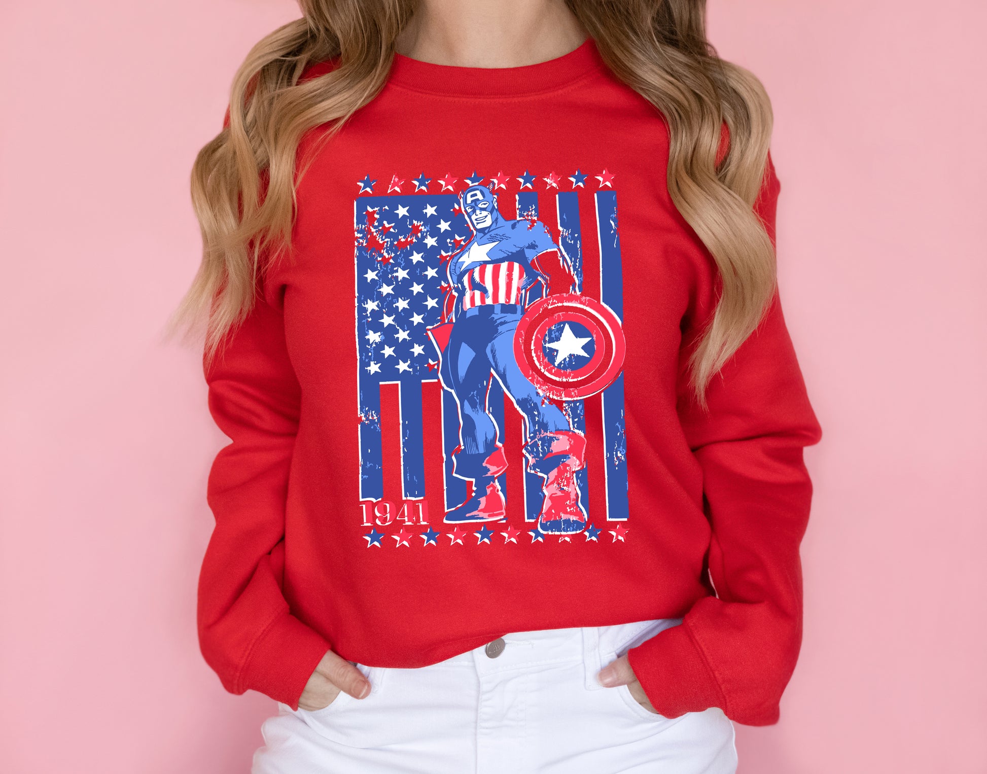 Vintage Captain America Sweatshirt