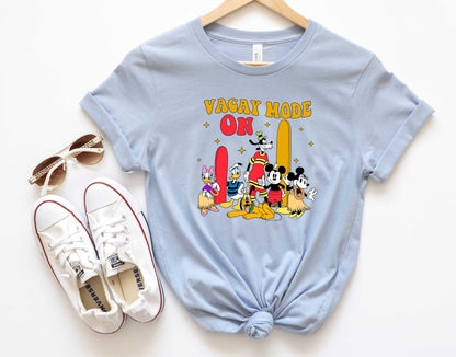 Vacay Mode On Mickey and Friends Tee