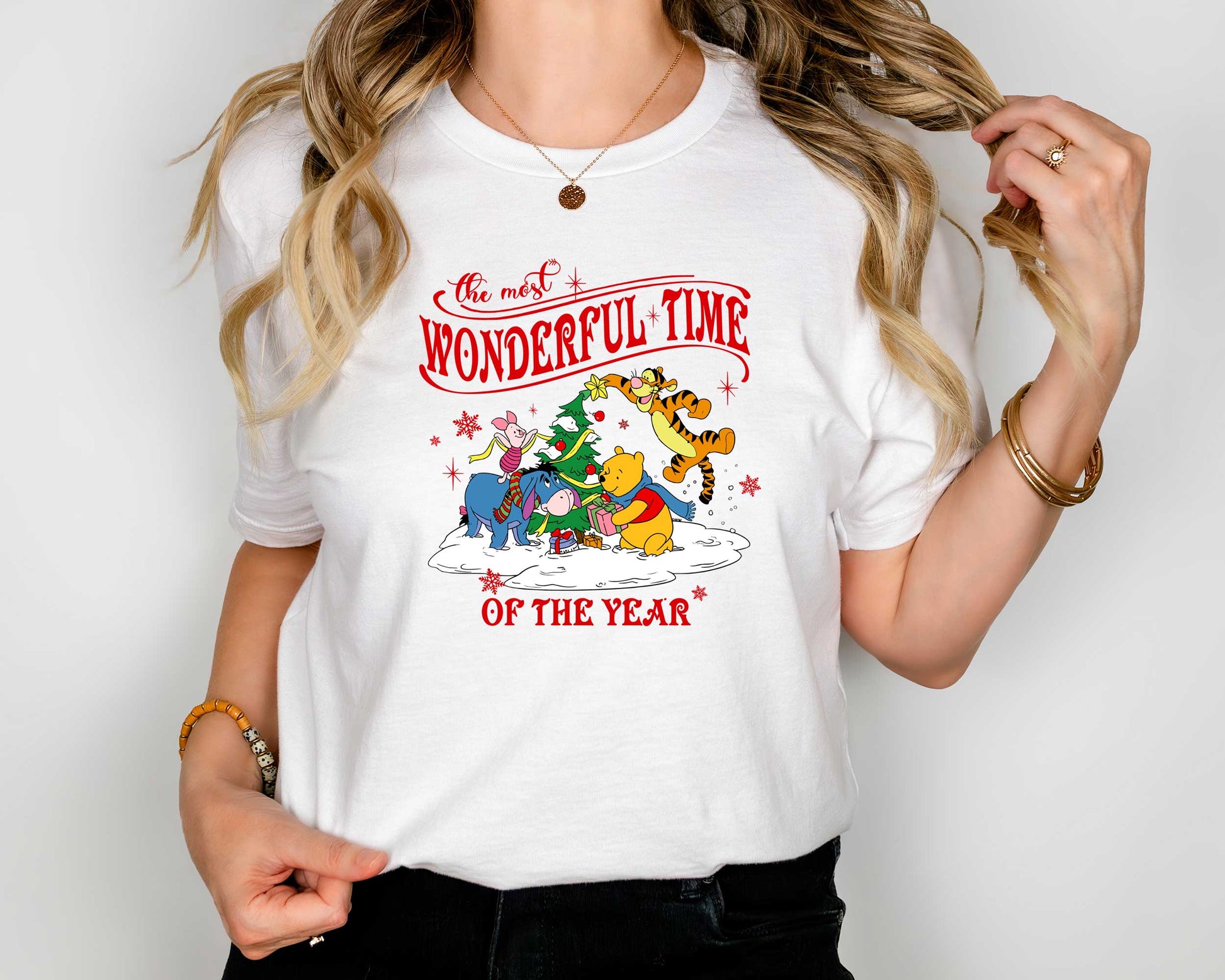 The Most Wonderful Time Of The Year Winnie The Pooh Christmas Shirt